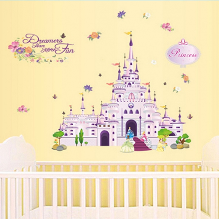 Children's room decoration Wall Sticker Princess of love dream castle