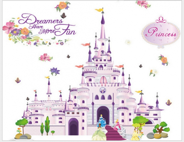 Children's room decoration Wall Sticker Princess of love dream castle
