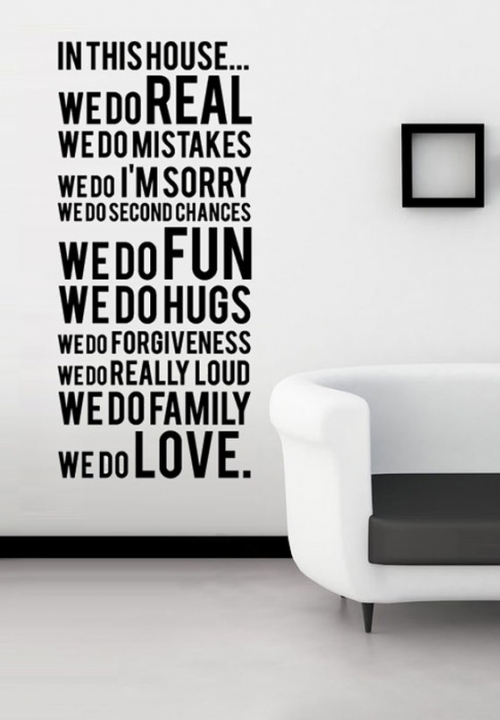 Creative saying Sticker waterproof Can be removed Wall Sticker Home decoration