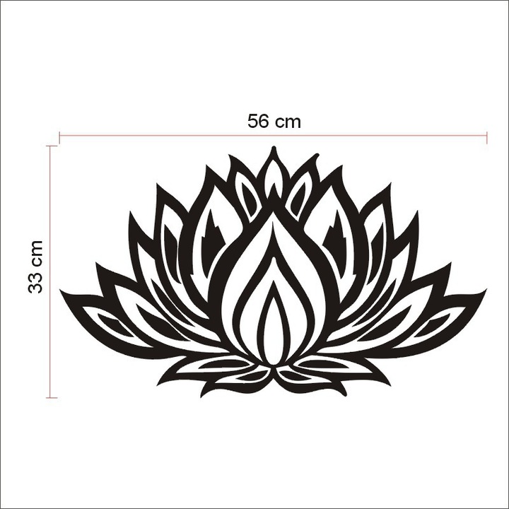 Creative lotus Pattern bedroom living room Background wall Sticker