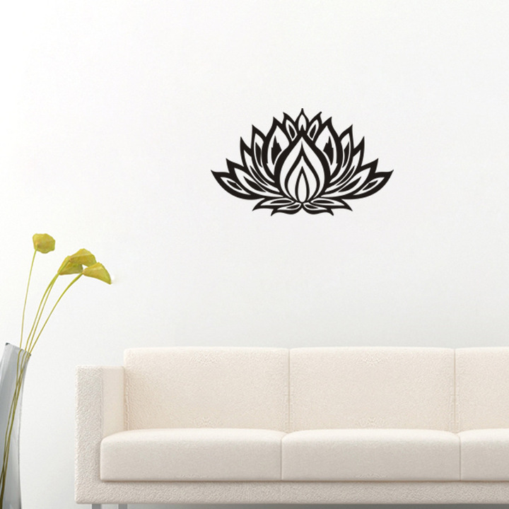 Creative lotus Pattern bedroom living room Background wall Sticker