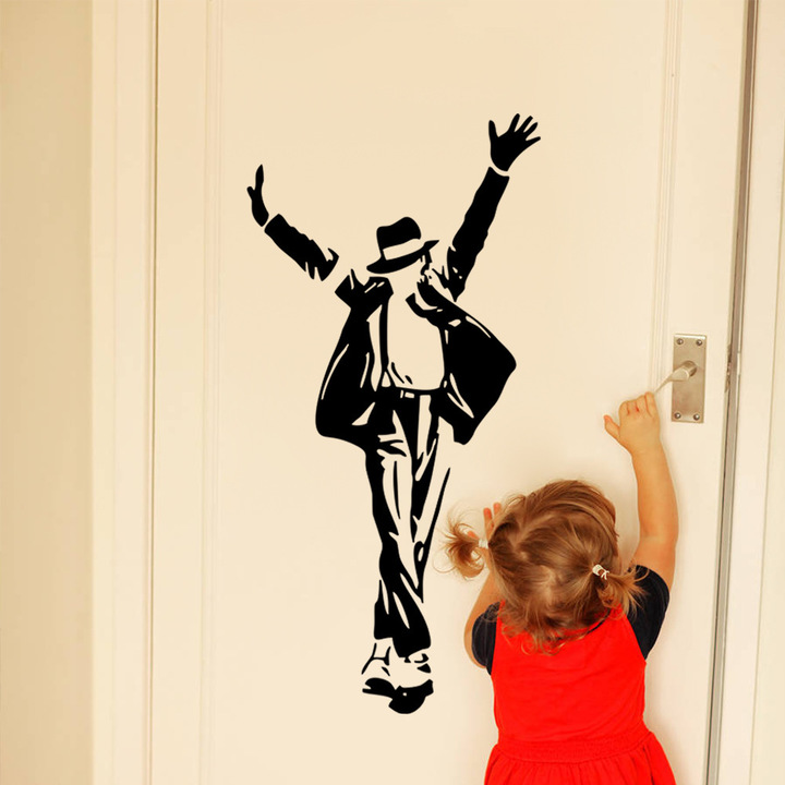 Fashion Michael Jackson bedroom living room Carved Wall sticker