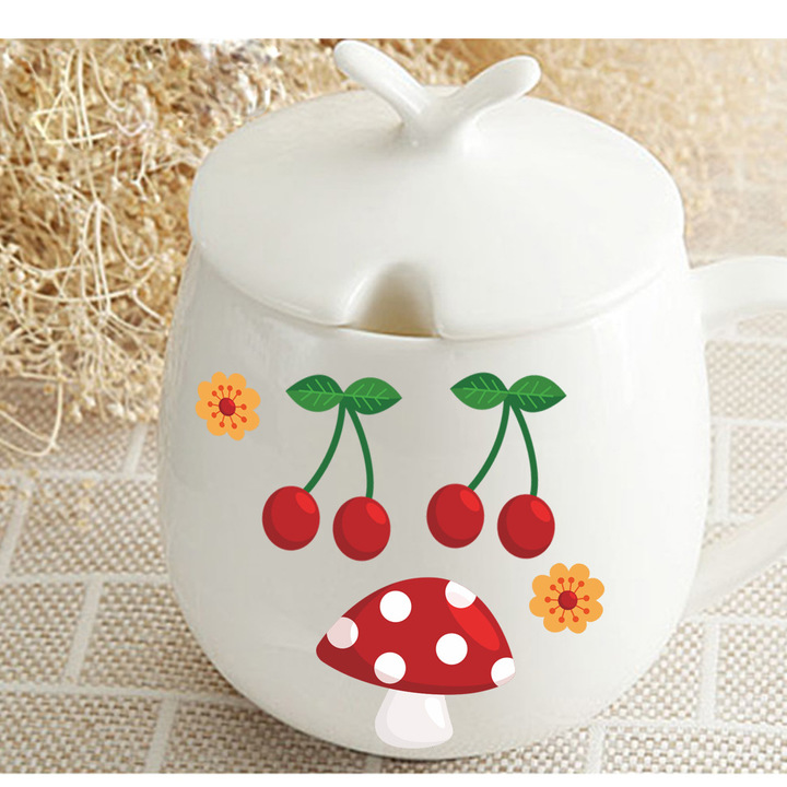 Cartoon owl fox Children's room decoration Sticker kindergarten Sticker