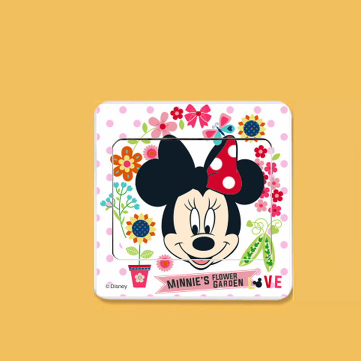 Creative Home decoration Wall Sticker Mickey Switch Sticker child Cartoon Background sticker