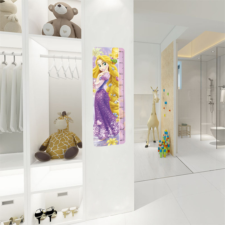 Disney princess Height sticker child kindergarten lovely Cartoon Wall sticker
