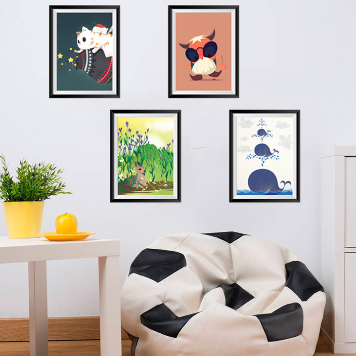 Creative Photo frame painting Wall Sticker Children&apos;s room Background wall decoration
