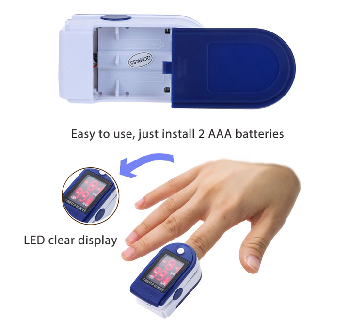 Finger type pulse Blood oxygen saturation Inspection Finger vein Heart rate meter