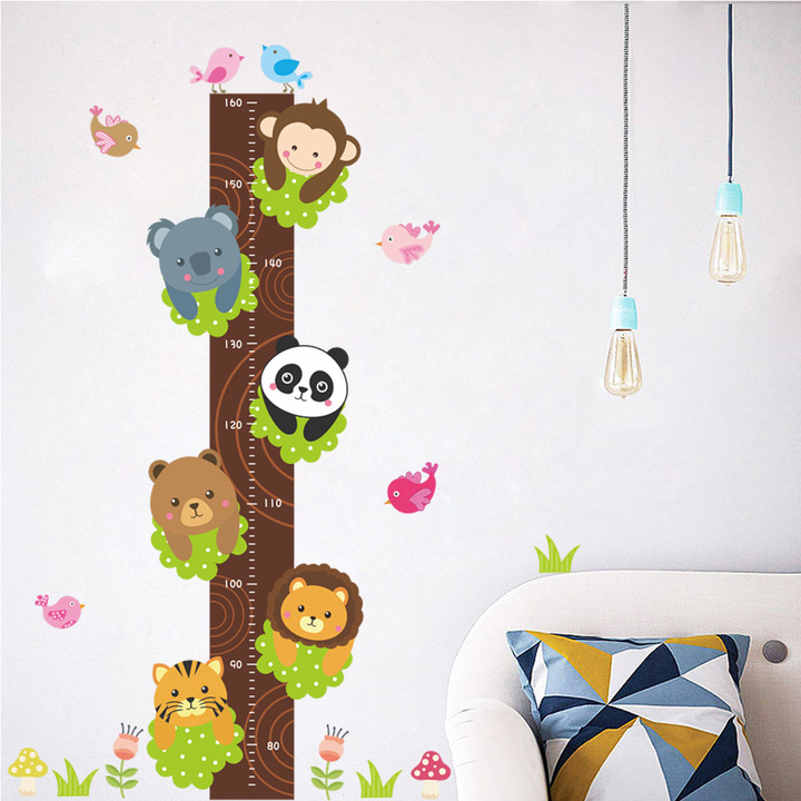 zoo Height sticker Children's room kindergarten surroundings Arrange Wall sticker