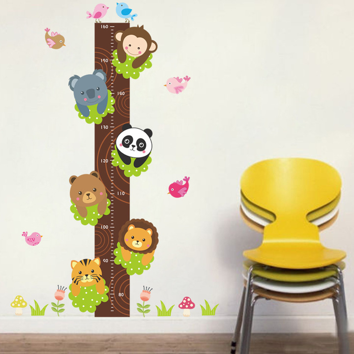 zoo Height sticker Children's room kindergarten surroundings Arrange Wall sticker