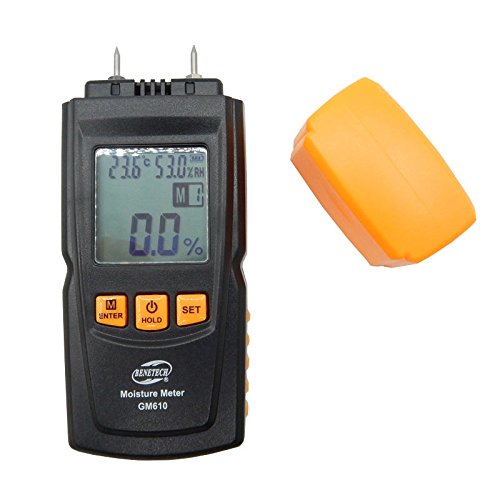 GM610 Digital LCD Display Wood Moisture Meter Humidity Tester Timber Paper Tree Damp Detector