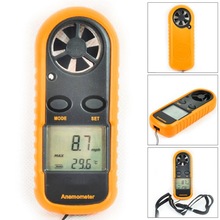 GM816 Digital Anemometer Wind Speed Meter  Air Guage Temperature LCD Backlight Display