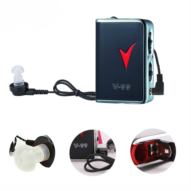 AXON V-99 Hearing Aid High Power Body Worn Analog Best Sound Amplifier Pocket