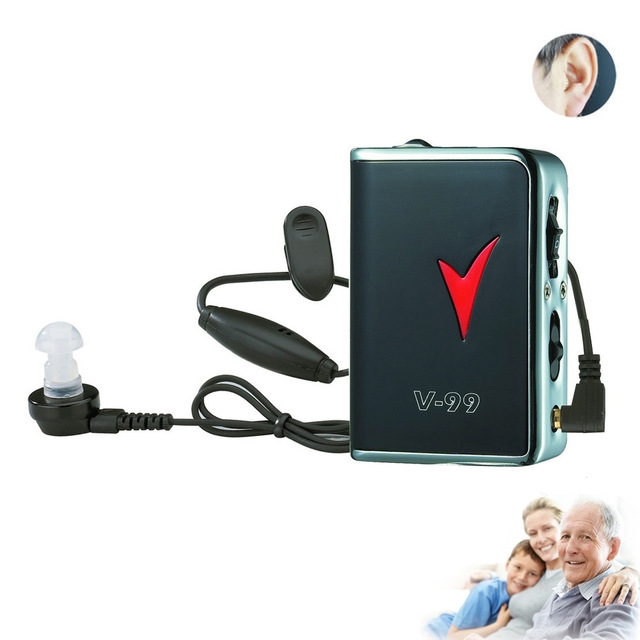 AXON V-99 Hearing Aid High Power Body Worn Analog Best Sound Amplifier Pocket