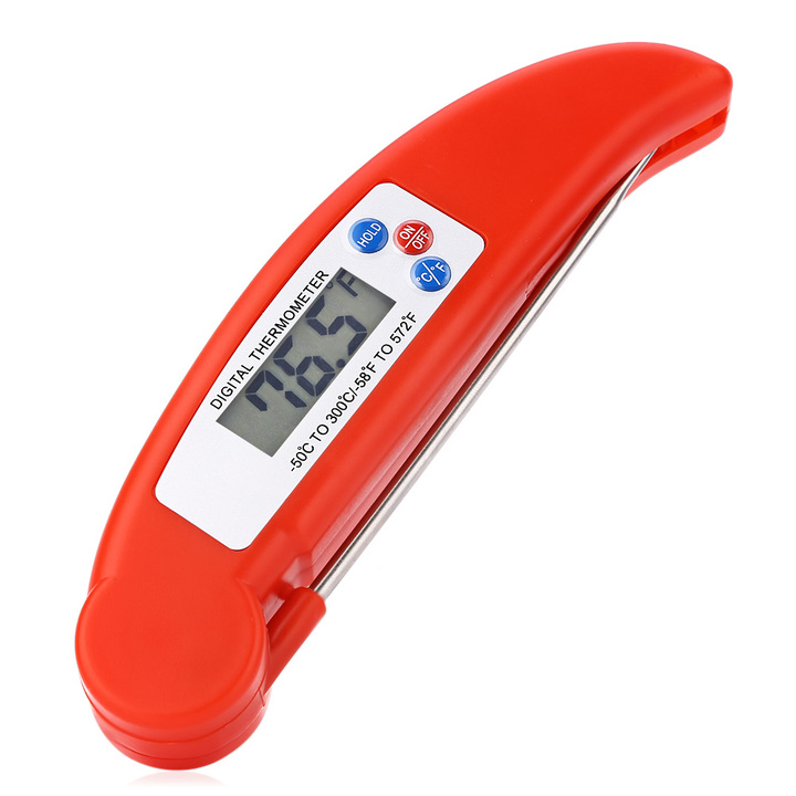 fold Probe barbecue Grilled meat Thermometer kitchen food electronic Probe type   thermometer