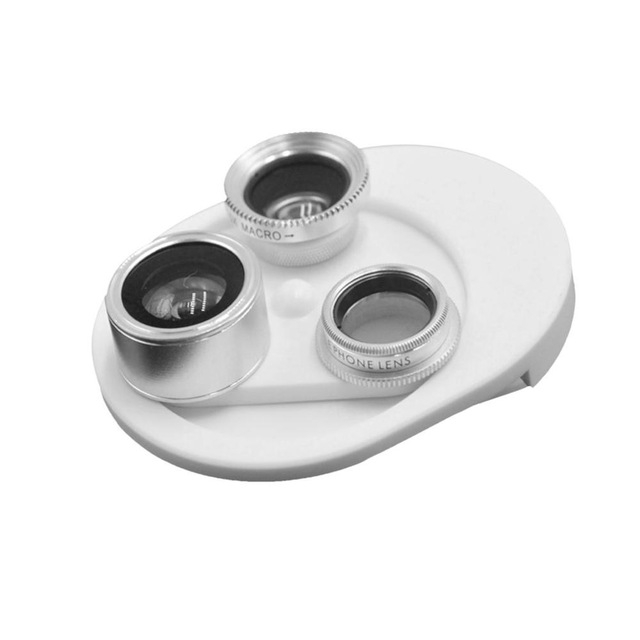 Portable Integrated Rotating 198 Fisheye 0.63x Wide Angle Mobile Phone Lens Macro Polarizer