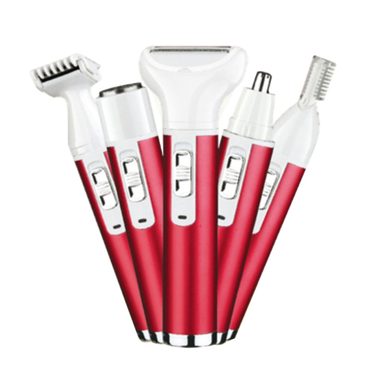 5 in 1 Multifunction prune charging mode Shaver Underarm Shaving Ms Eyebrow shaping knife Nose hair