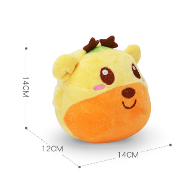 Pig Shaped Doll Bouncing Ball USB Electric Plush Interaction Washable Cute Pig Toy For Baby