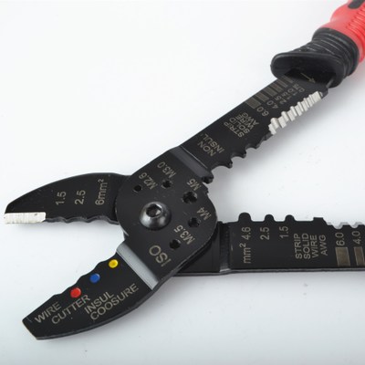 Electrical Terminals Combination Multi Tool Wire Stripper Cut Alicates Electricos FS-051