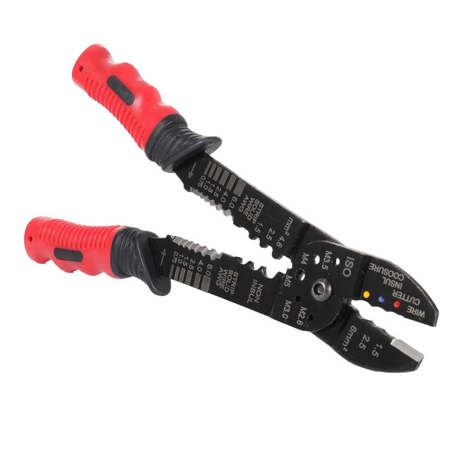 Electrical Terminals Combination Multi Tool Wire Stripper Cut Alicates Electricos FS-051