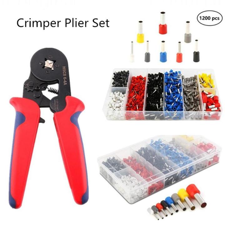 HSC8 6-4 Terminal Crimping Pliers Wire Stripper Crimper Ferrule Crimping Hand Tool Pliers