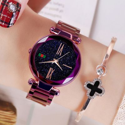 Vibrato Same paragraph magnet Magnet Milan Starry sky Ms Watch