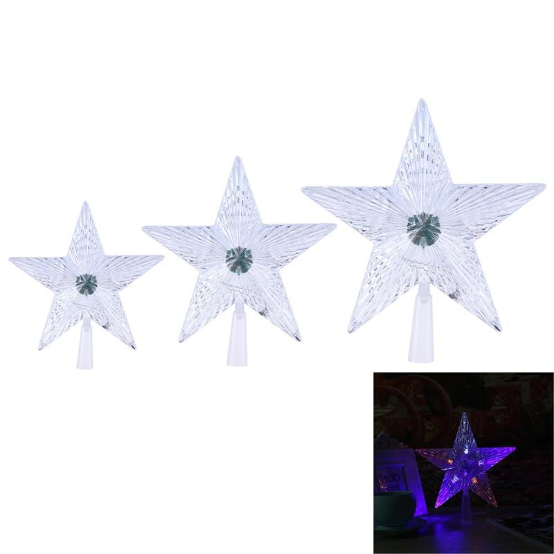 Christmas Pentagram Modeling tree top light post  Christmas tree decoration dedicated Modeling lamp