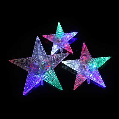 Christmas Pentagram Modeling tree top light post  Christmas tree decoration dedicated Modeling lamp