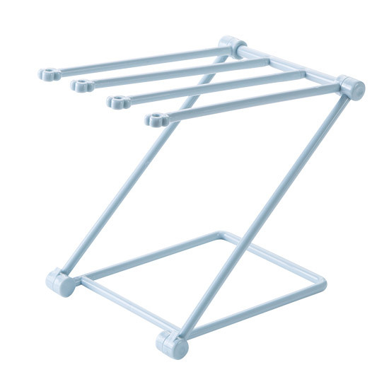 Foldable Vertical rag kitchen towel Hanger Punch free mesa Storage rack