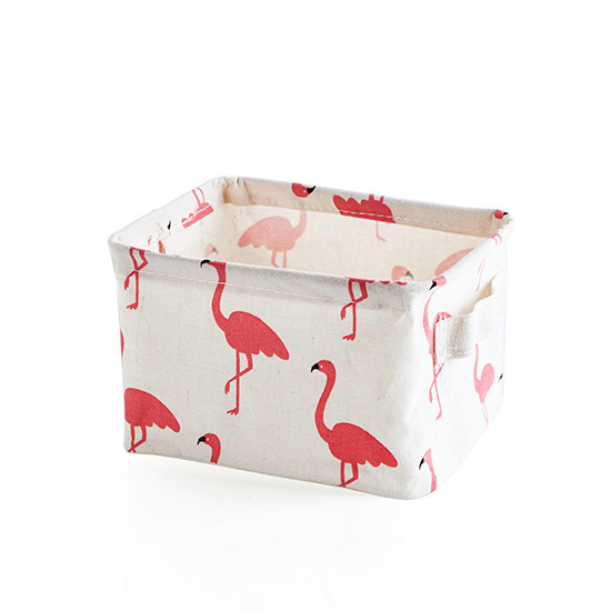 Cotton and linen Storage basket Sundries toy bathroom desktop cosmetic Storage Box