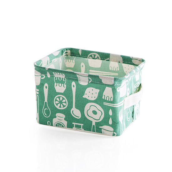 Cotton and linen Storage basket Sundries toy bathroom desktop cosmetic Storage Box