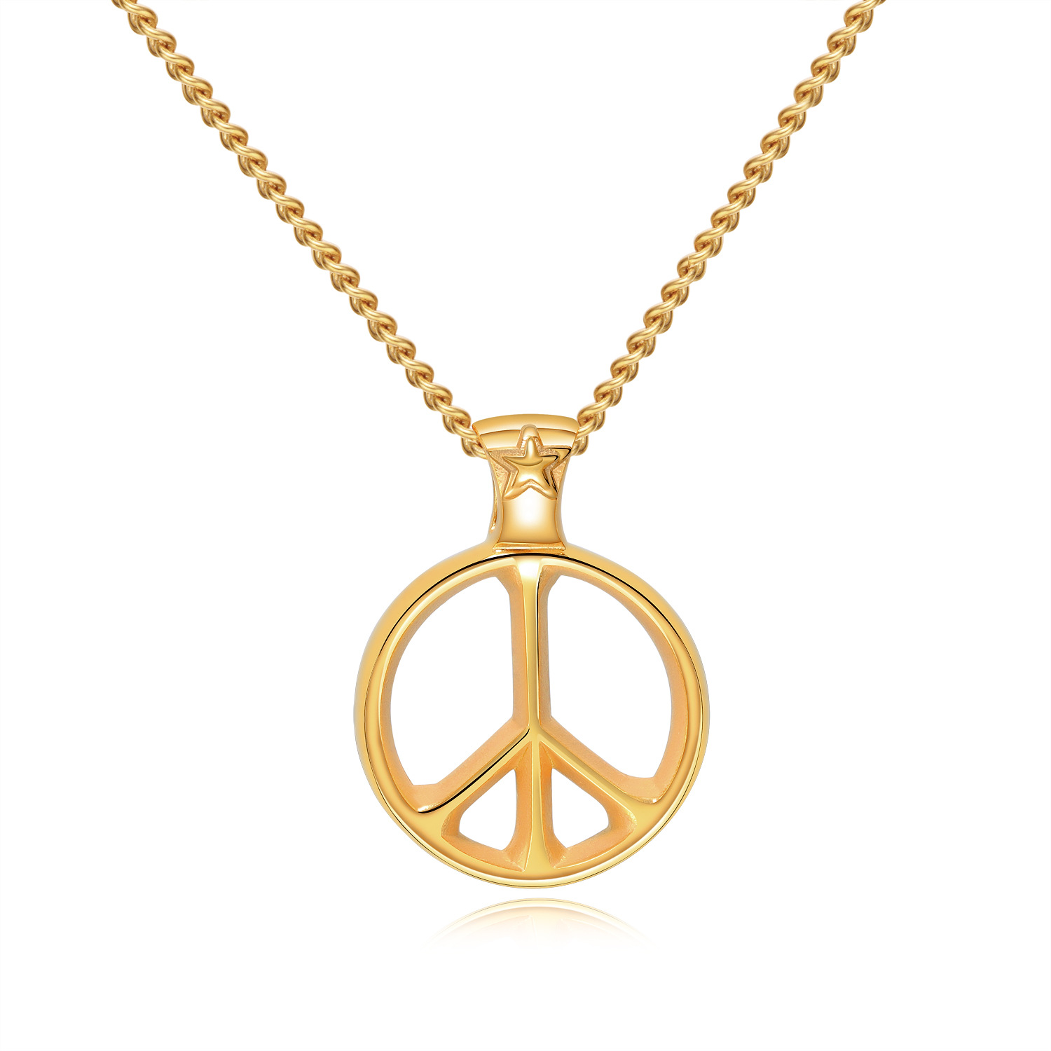 Western style street temperament personality Men necklace Titanium steel Pendant