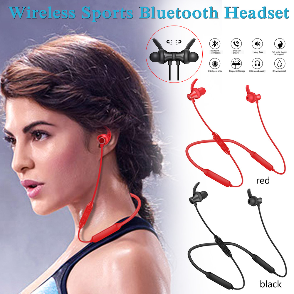 Bluetooth Headset XG11 Wireless Sports Bluetooth Headset 5.0 Earbuds Neck  Stereo Earphones