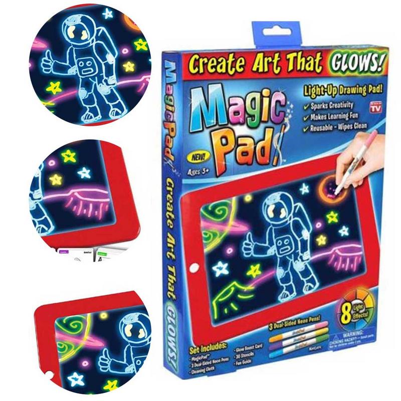 3D Magic Drawing Pad Puzzle Board 3D Sketchpad Tablet For Children Tablet With Stylus Smart Paper