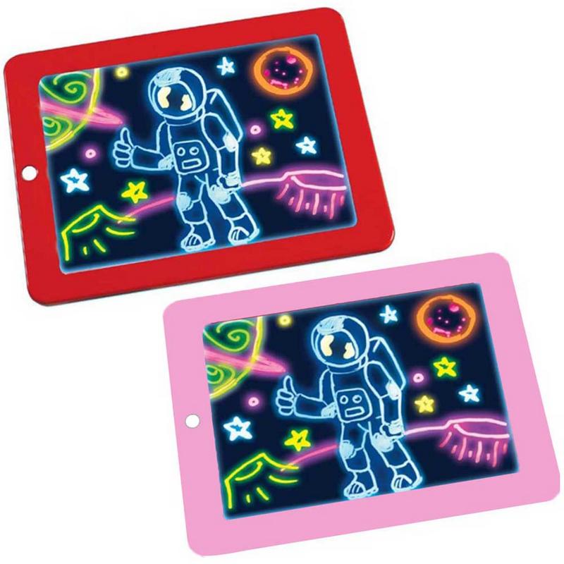 3D Magic Drawing Pad Puzzle Board 3D Sketchpad Tablet For Children Tablet With Stylus Smart Paper