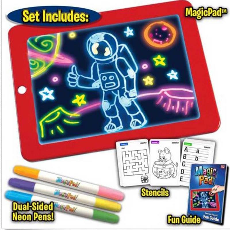 3D Magic Drawing Pad Puzzle Board 3D Sketchpad Tablet For Children Tablet With Stylus Smart Paper