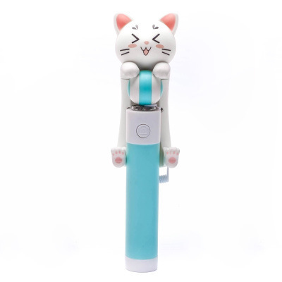 Creative Mr. Cat Cartoon Remote control Selfie stick Mobile phone Take a photo Sharp weapon