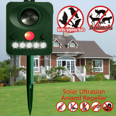 Solar energy Ultrasonic Infrared light Strobe animal Drive Sound and light Bird repeller