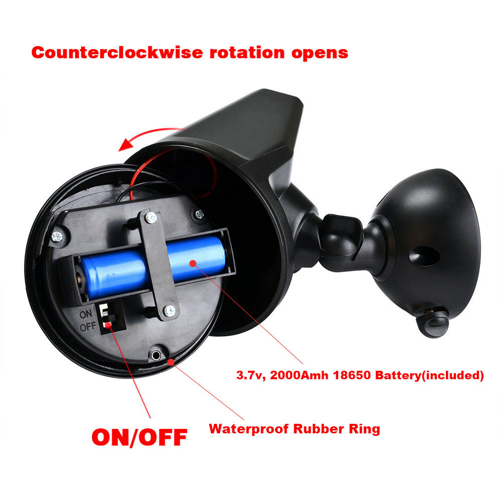 outdoor led Light control Infrared Human body induction 360 rotation Solar energy wall lamp