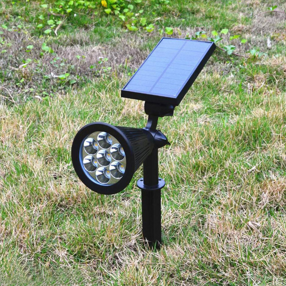 Outdoor Solar energy Lawn light 7LED Discoloration patio Ground light wall lamp