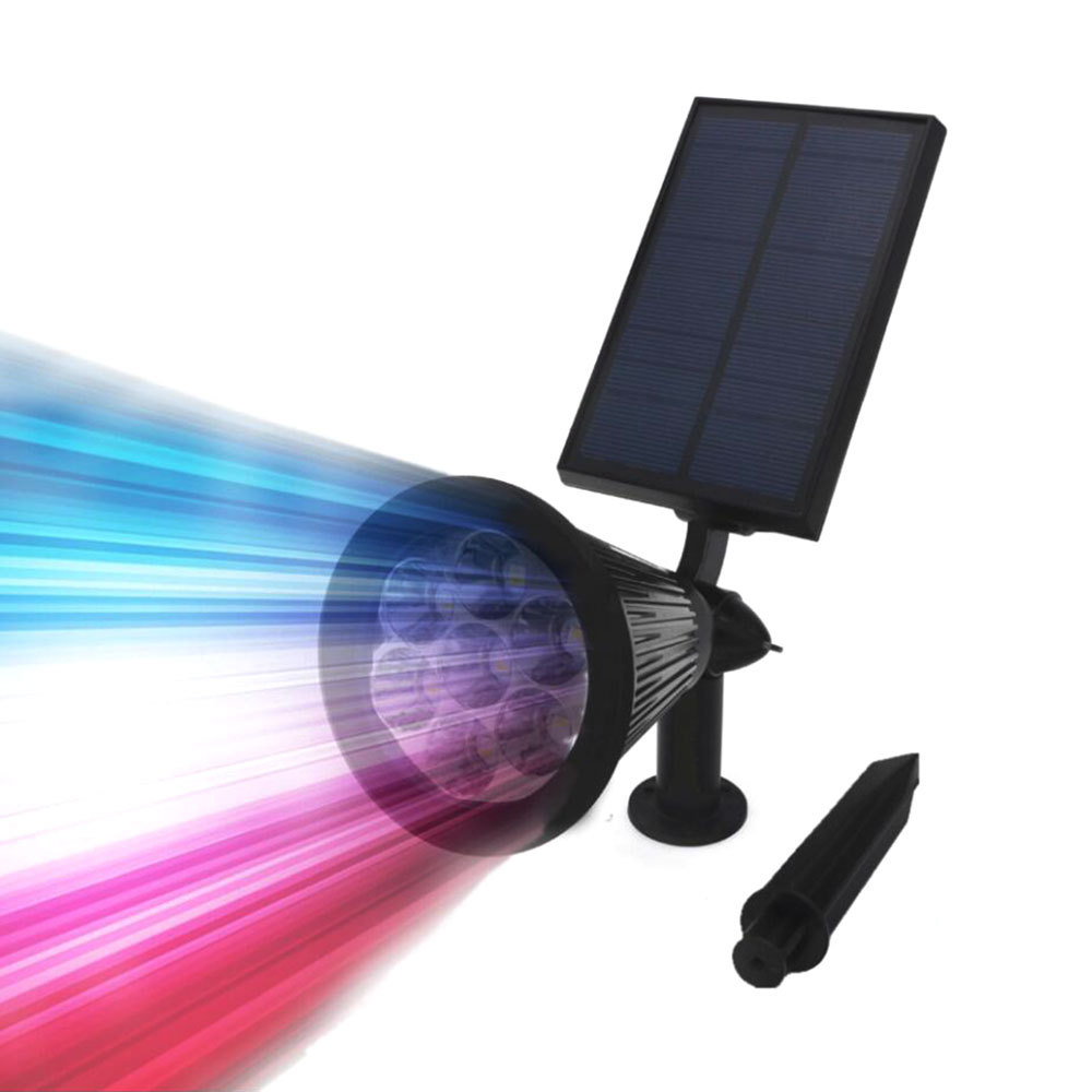 Outdoor Solar energy Lawn light 7LED Discoloration patio Ground light wall lamp