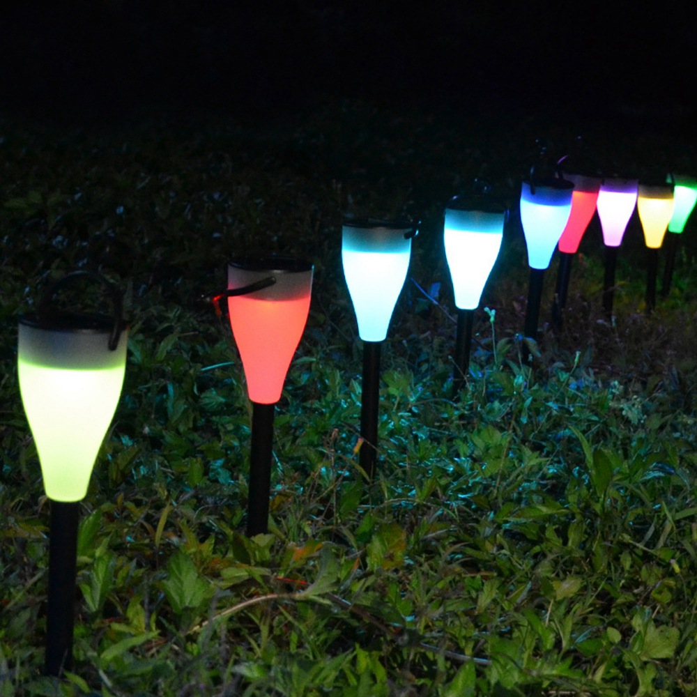 outdoor Solar energy Lawn light Seven colors patio lawn Ground light led Night light