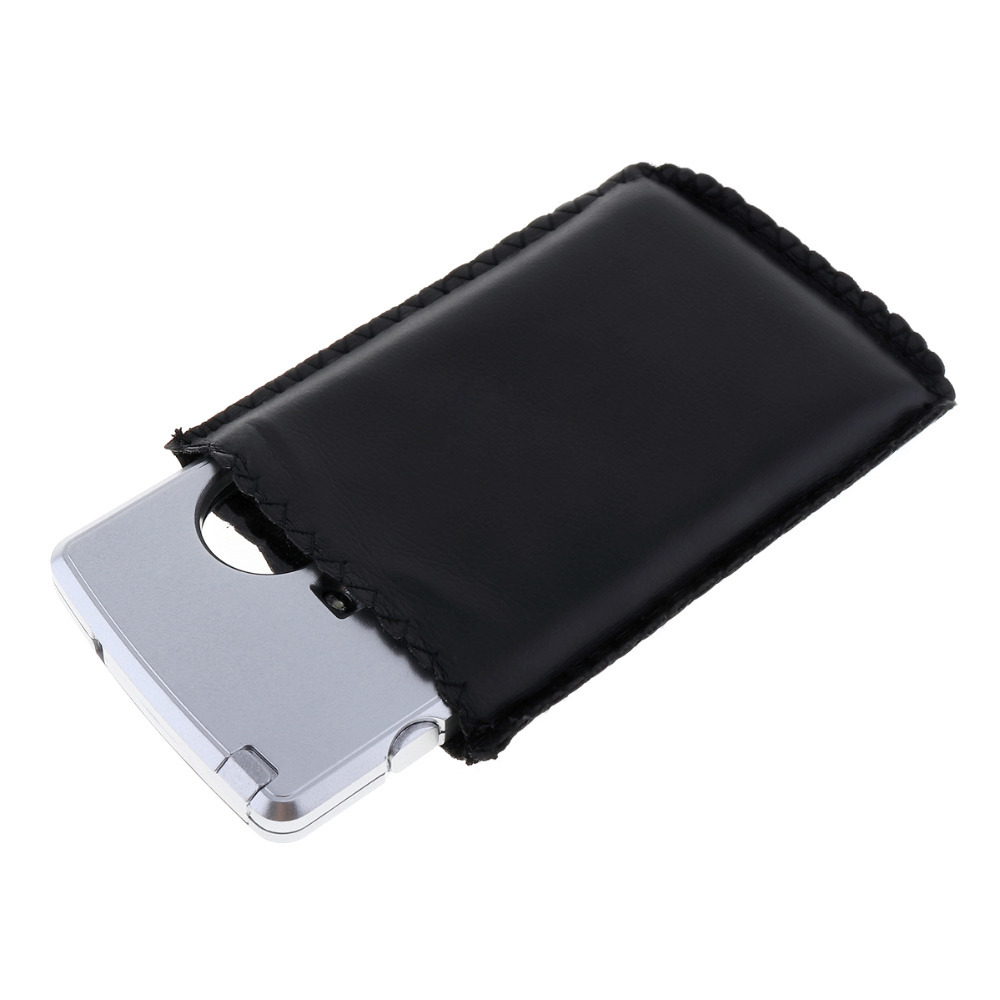 Portable Card type Ultra-thin Acrylic lens Daughter mirror Square LED light magnifier
