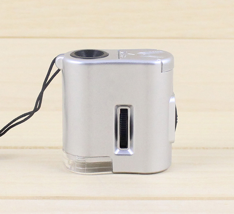 Portable 60 times Adjustable focus microscope Lighted With banknotes MINI magnifier