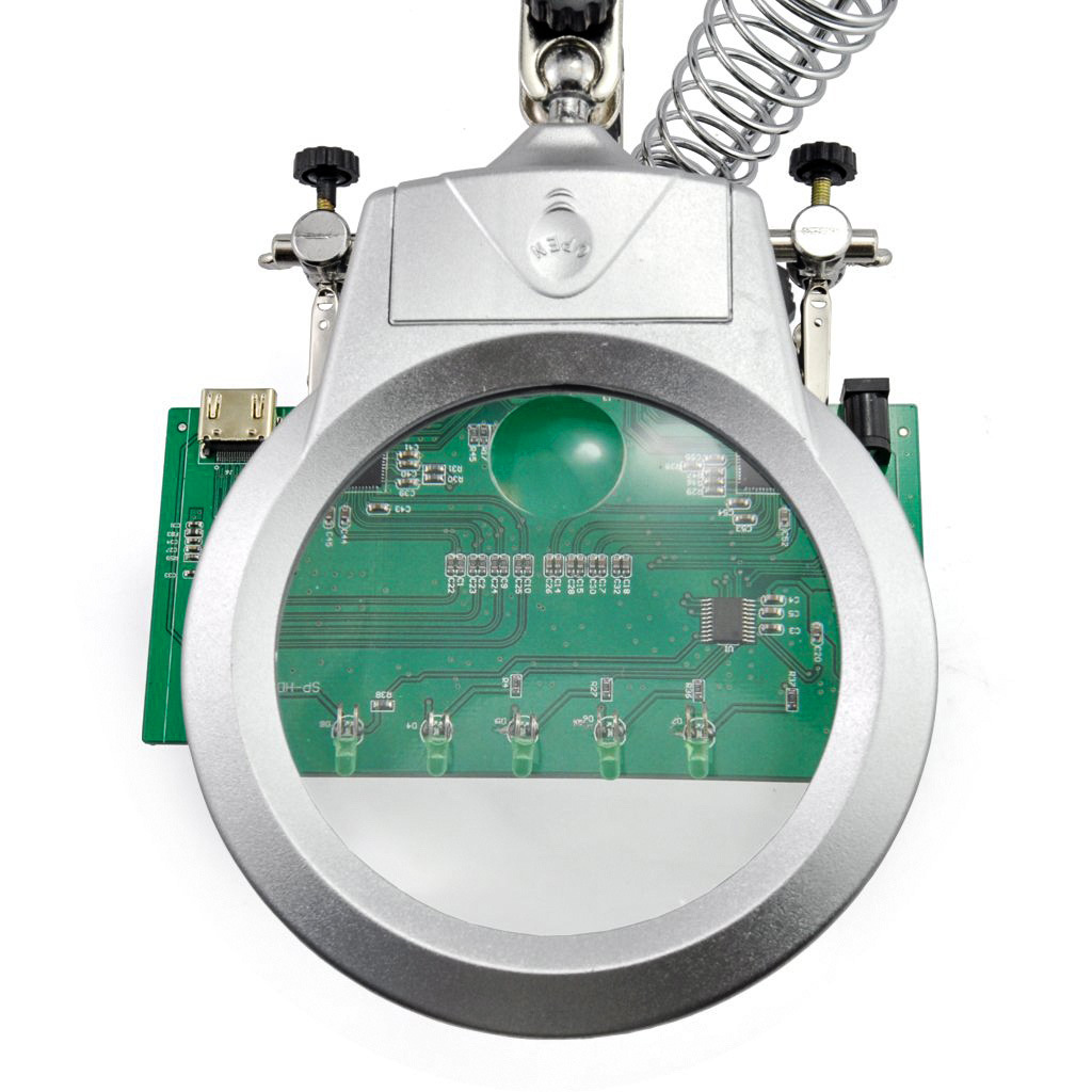 desktop service Identification magnifier led illumination support Auxiliary magnifier