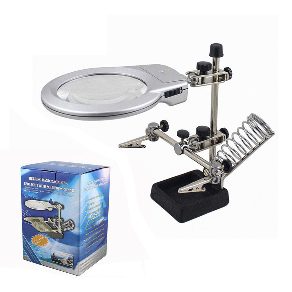 desktop service Identification magnifier led illumination support Auxiliary magnifier