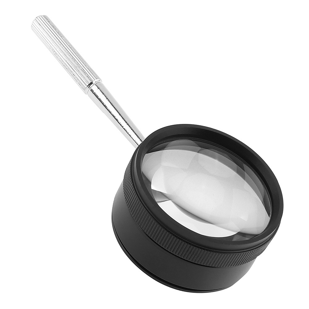 Handheld 35 times Identification magnifier Round Jewelry mirror