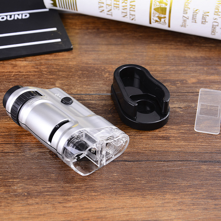 Portable 20-40 times magnifier led Multifunction With base HD microscope