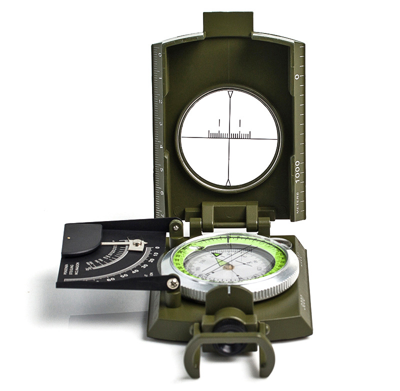 outdoor travel Precision compass Scale Level Slope meter Luminous compass