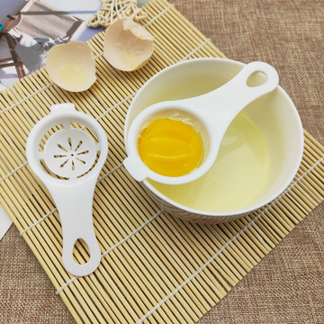 Plastic White Egg Yolk Separator Food Grade Material Egg Separator Divider Holder Tools