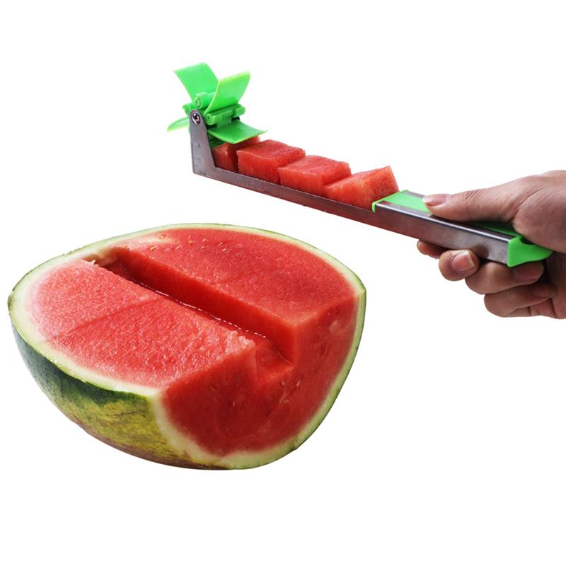 Watermelon Windmill Slicer Melon Cutting Tool Melon Cube Cutter Knife Fruit Tools  kitchen supplies